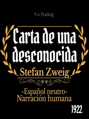 cover image of Carta de una desconocida